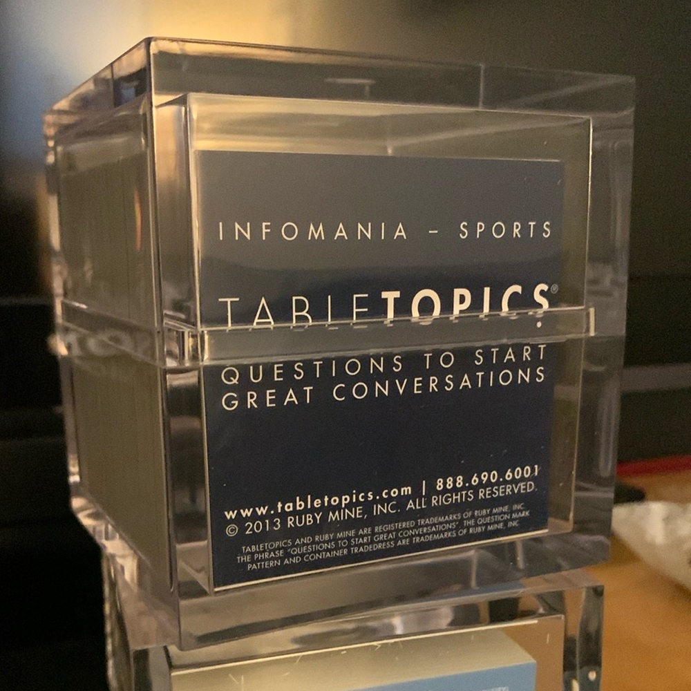 TableTopics Infomania Sports - 135 Sports Conversation Cards